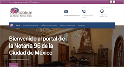 Desktop Screenshot of notaria96.com.mx