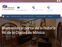 Tablet Screenshot of notaria96.com.mx